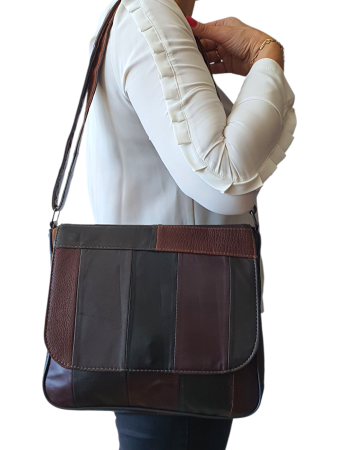 Geanta Dama Piele Naturala Multicolora Svetlana G04469 [6]