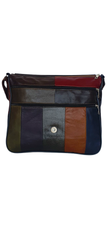 Geanta Dama Piele Naturala Multicolora Svetlana G04472 [4]