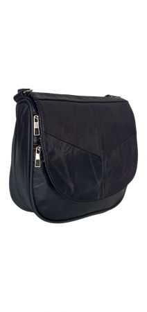 Genti De Dama - Geanta Dama Piele Naturala Neagra Adriana G04345