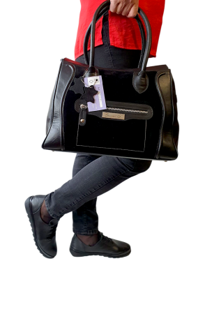 Geanta Dama Piele Naturala Neagra Anelia Corvaris G04563 [6]