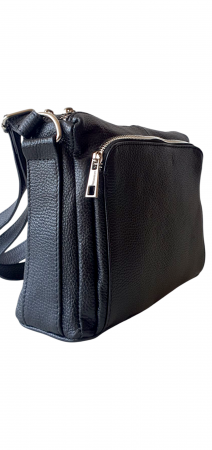 Genti De Dama - Geanta Dama Piele Naturala Neagra Eca G04145