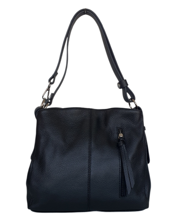 Genti De Dama - Geanta Dama Piele Naturala Neagra Eleanor G04724