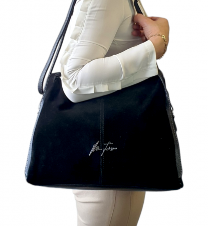 Geanta Dama Piele Naturala Neagra Faby V. Fabbiano  G03401 [6]