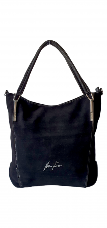 Genti De Dama - Geanta Dama Piele Naturala Neagra Flexy G03255