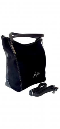 Geanta Dama Piele Naturala Neagra Flexy G03255 [1]