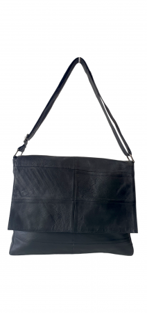 Genti De Dama - Geanta Dama Piele Naturala Neagra Mirela G04090