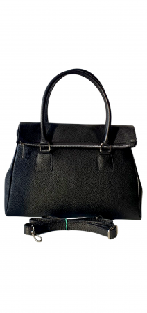 Genti De Dama - Geanta Dama Piele Naturala Neagra Monica G04138