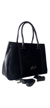 Genti De Dama - Geanta Dama Piele Naturala Neagra Olga G04139