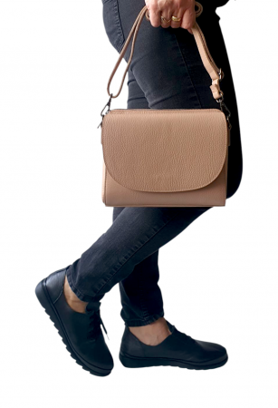 Geanta Dama Piele Naturala Nude Caterina G04283 [5]