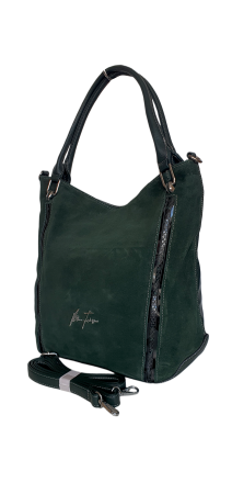 Genti De Dama - Geanta Dama Piele Naturala Verde Daciana V. Fabbiano G04627