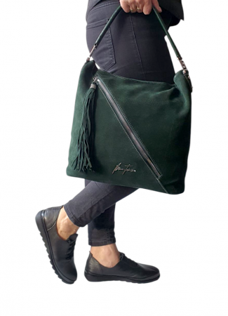 Geanta Dama Piele Naturala Verde Miky G04122 [6]