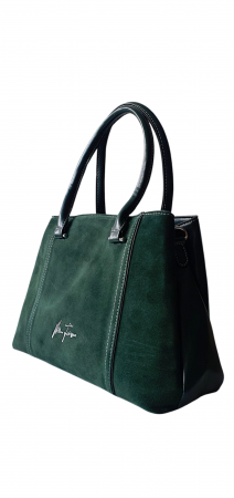 Geanta Dama Piele Naturala Verde Olga G04278 [2]