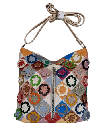 Genti De Dama - Geanta Dama Silvia Rosa Multicolora Fiora G04742