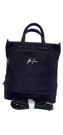 Rucsacuri Dama - Geanta-Rucsac Dama Piele Naturala Bleumarin Mada G04547