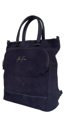 Geanta-Rucsac Dama Piele Naturala Bleumarin Mada G04547 [2]