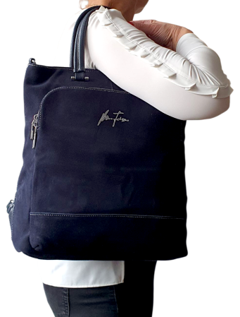 Geanta-Rucsac Dama Piele Naturala Bleumarin Mada G04547 [8]