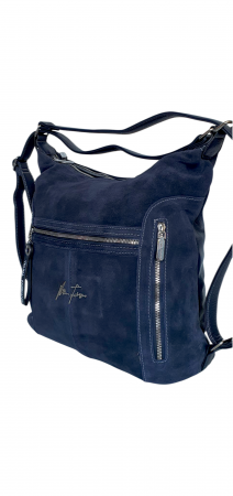 Geanta-Rucsac Dama Piele Naturala Bleumarin Rita G04347 [2]