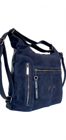 Geanta-Rucsac Dama Piele Naturala Bleumarin Rita G04347 [1]