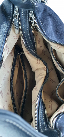 Geanta-Rucsac Dama Piele Naturala Bleumarin Rita G04347 [5]