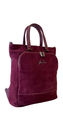 Genti De Dama - Geanta-Rucsac Dama Piele Naturala Grena Mada G04569