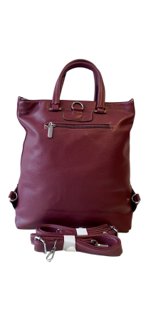 Geanta-Rucsac Dama Piele Naturala Grena Mada G04569 [3]