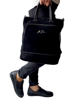 Geanta-Rucsac Dama Piele Naturala Neagra Mada G04546 [5]