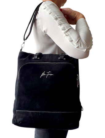 Geanta-Rucsac Dama Piele Naturala Neagra Mada G04546 [7]