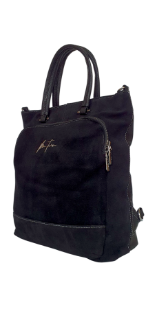Geanta-Rucsac Dama Piele Naturala Neagra Mada G04546 [2]