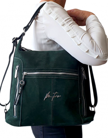 Geanta-Rucsac Dama Piele Naturala Verde Rita G04348 [5]