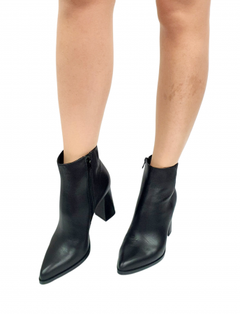 Ghete Dama Piele Naturala Sala Negre Kyra D02968 [3]