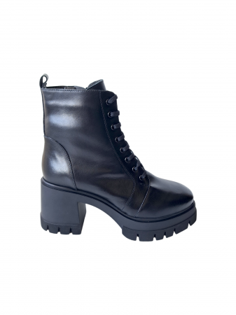 Ghete Dama Piele Naturala Perlla Negre Bela D03031 [1]