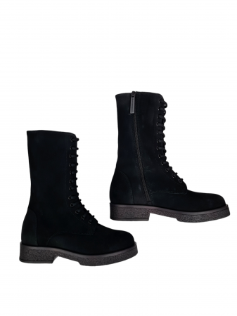 Ghete Dama Piele Naturala Negre Anna Cori Veronia D02977 [5]