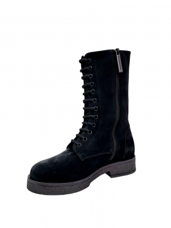 Ghete Dama Piele Naturala Negre Anna Cori Veronia D02977 [2]