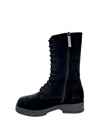 Ghete Dama Piele Naturala Negre Anna Cori Veronia D02977 [1]