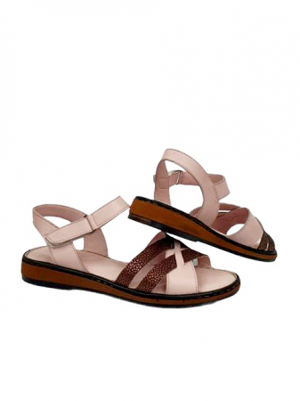 Sandale Dama Piele Naturala Nude Ielna D02713 [4]