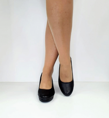 Pantofi Dama Piele Naturala Negri Dena D02801 [5]