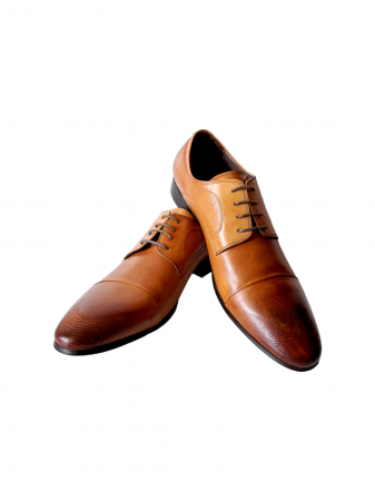 Incaltaminte Barbati Piele - Pantofi Barbati Piele Naturala Camel Emilian B00195