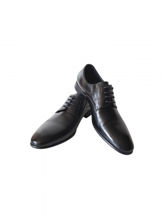 Pantofi barbati piele - Pantofi Barbati Piele Naturala Negri Luchian B00206