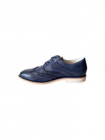 Pantofi Casual Barbati Piele Naturala Otter Bleumarin Stefan B00214 [2]
