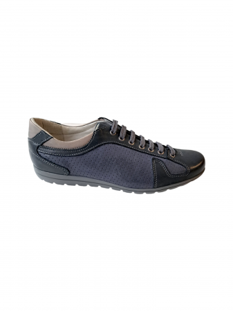 Oferte Incaltaminte - Pantofi Casual Piele Naturala Gitanos Bleumarin Anda D02978