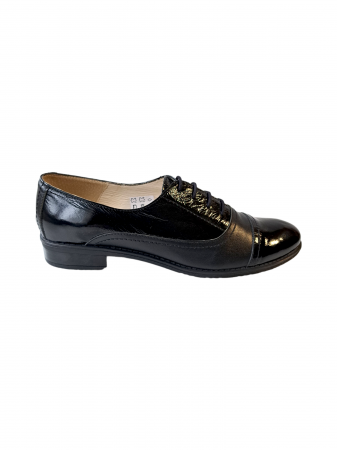 Pantofi Casual Piele Naturala Negri Melisa D02986 [2]