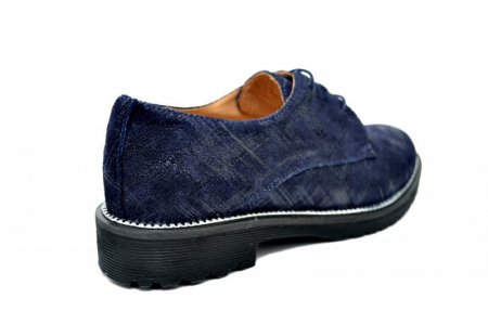 Pantofi Oxford Piele Naturala Prego Bleumarin Orana D01742 [3]