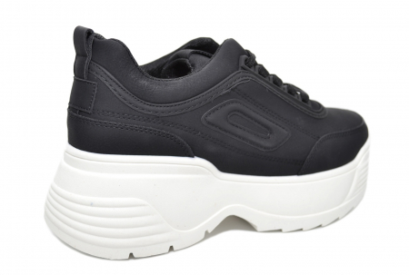 Oferte Incaltaminte - Pantofi Casual Piele Negri Abeona D02093