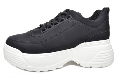 Pantofi Casual Piele Negri Abeona D02093 [3]