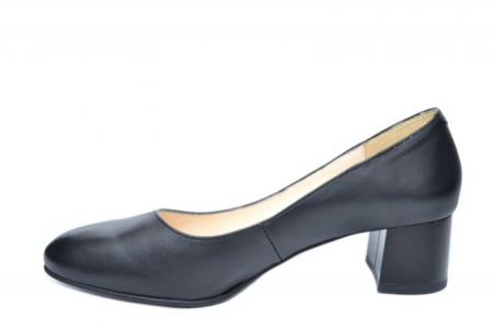 Pantofi cu toc Piele Naturala Perlla Negri Ariel D01923 [1]