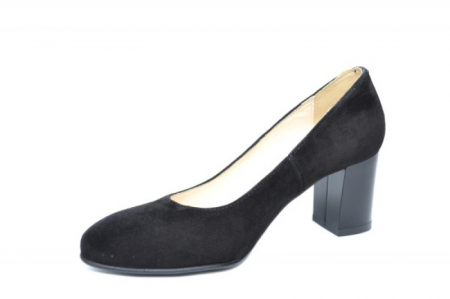Pantofi cu toc Piele Naturala Perlla Negri Auila D01920 [2]