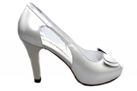 Oferte Incaltaminte - Pantofi Dama Piele Naturala Albi Belle D01327