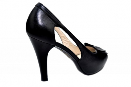 Pantofi Dama Piele Naturala Negri Belle D01328 [3]