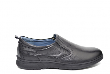 Pantofi Barbati Casual Piele Naturala Negri Benson B00021 [0]