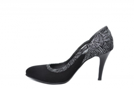Pantofi cu toc Piele Naturala Negri Moda Prosper Gia D02022 [1]
